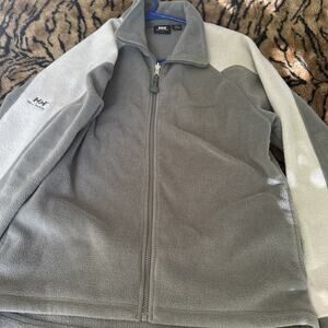 Helly Hansen Men’s Color Block Grey Fleece Base Layer Size Small Skiing Warm